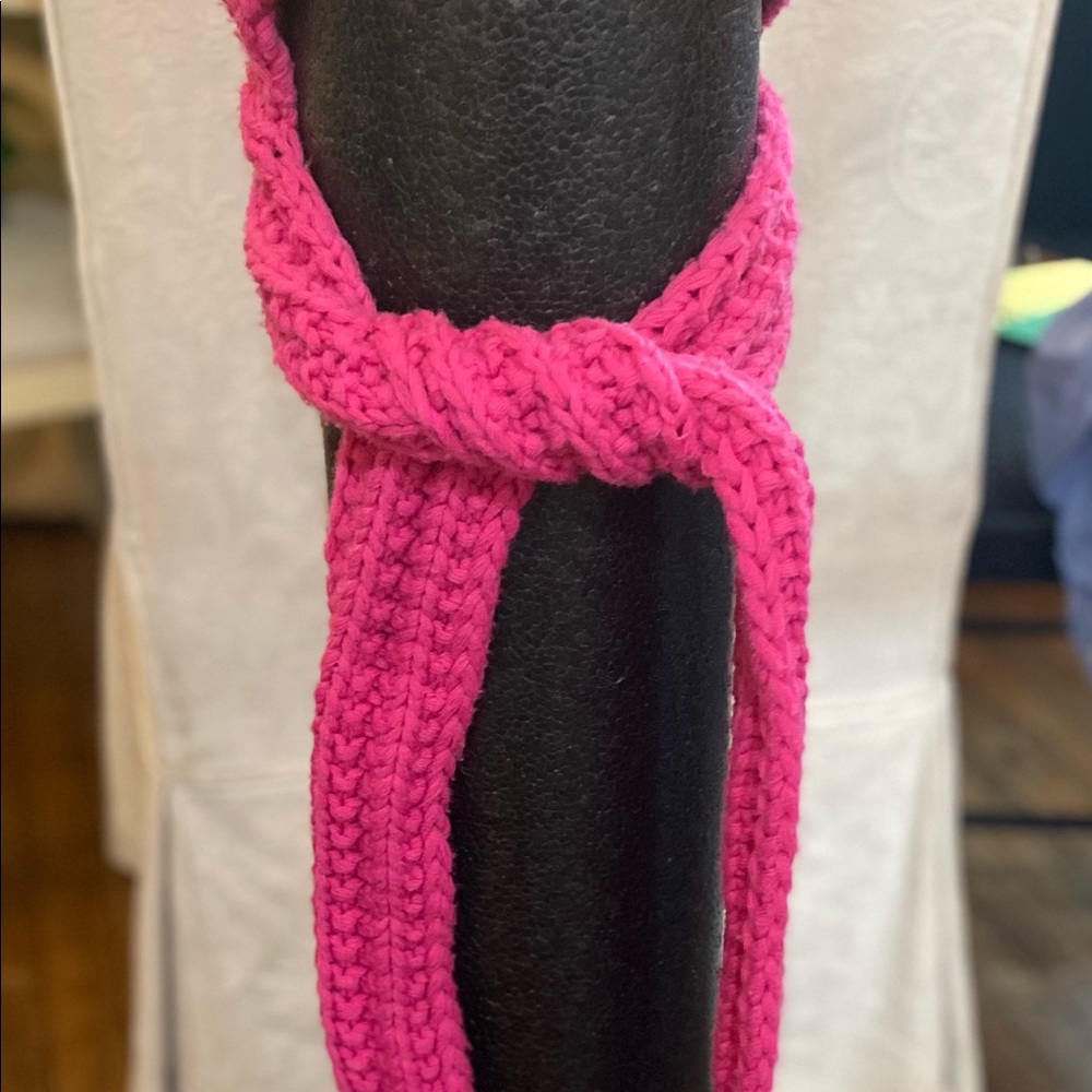 Hot pink Kate spade wool hat/scarf